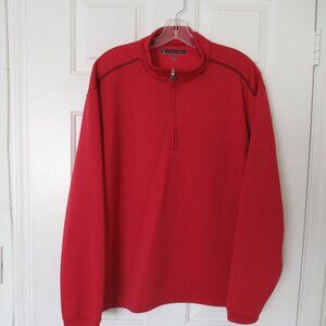 Pebble Beach Mens L/S Red 1/4 Zip Golf Sweater NWOT - Size Medium
